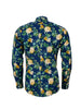 Men's Limited production Navy Large Floral Print shirt - LR-7