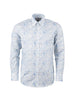 Platinum shirt - White & Blue Floral Print - RSW-618
