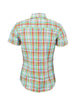 Ladies Turquoise check shirt - LSS 58
