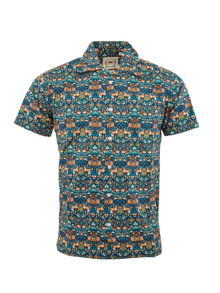 Hawaiian shirt - Blue Floral design