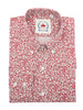 Men's Burgundy & white Patterned shirt - PS 22