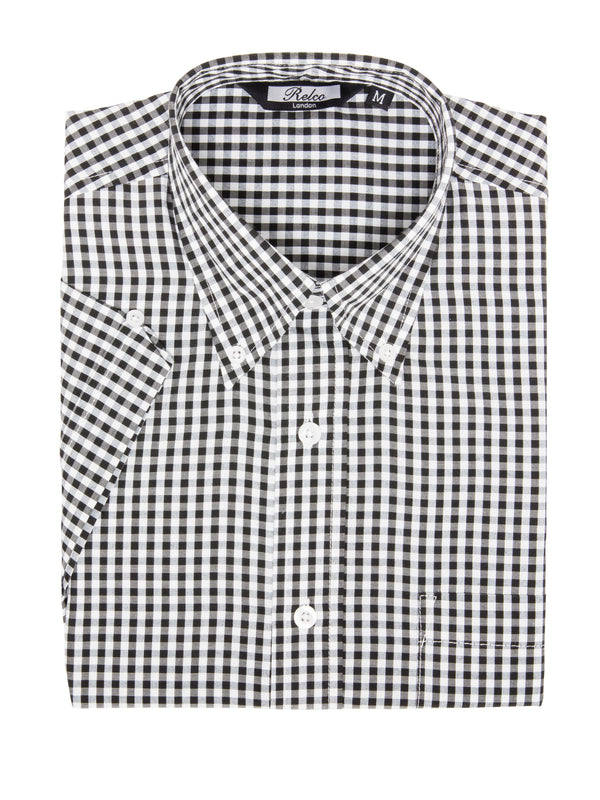 Short Sleeve Checkered Gingham Shirt - Multiple colours