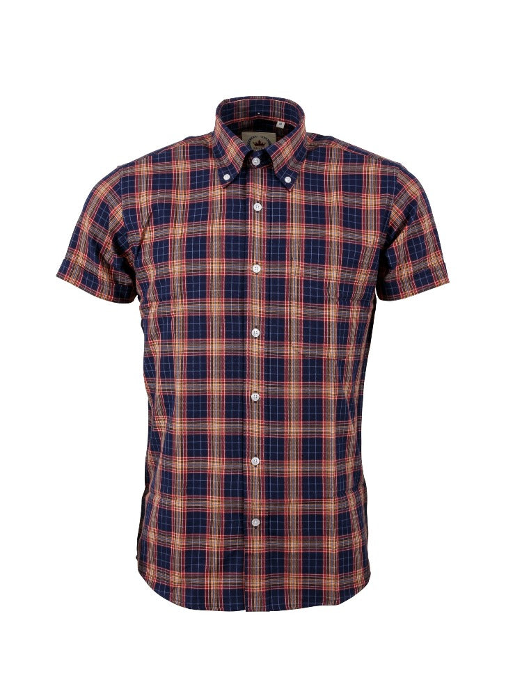 Limited production - Navy check shirt - STCK-28