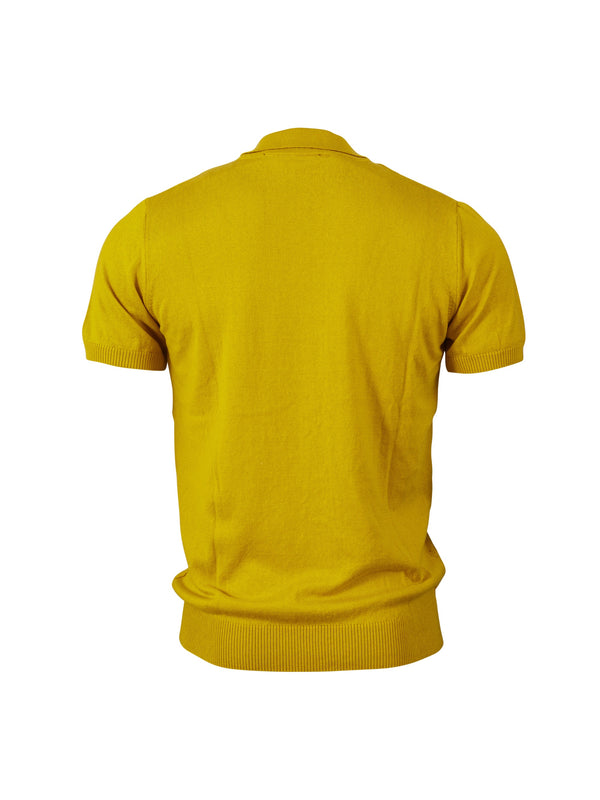 Men's Knitted polo - Mustard