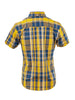 Ladies Mustard & Blue check shirt - LSS 65