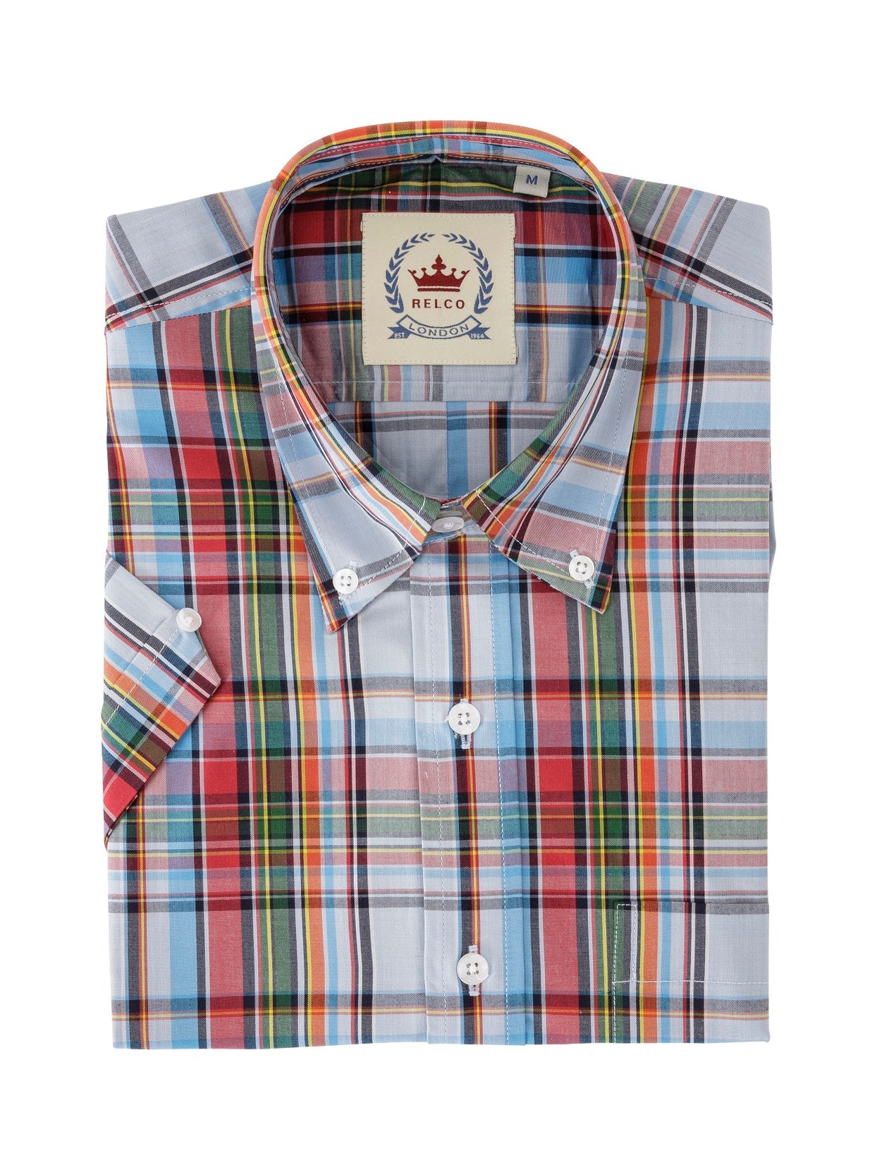 Men's Multi Colour Check Shirt | Men's Vintage Shirt | Relco London