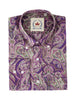 Men's Purple Paisley Shirt - PS-29