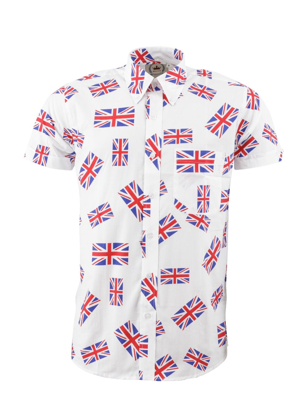 Union Jack Button down short sleeve shirt | Relco London