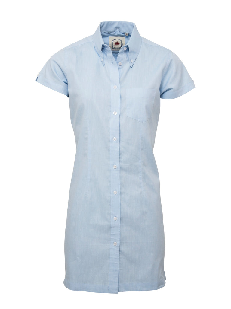 Ladies Long dress shirt - Oxford Blue