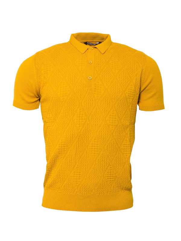 **NEW** Knitted Polo - Mustard - VS-4