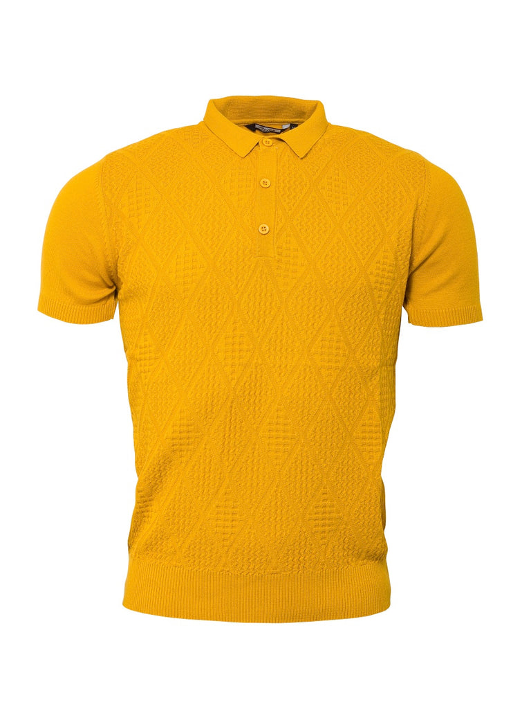 **NEW** Knitted Polo - Mustard - VS-4