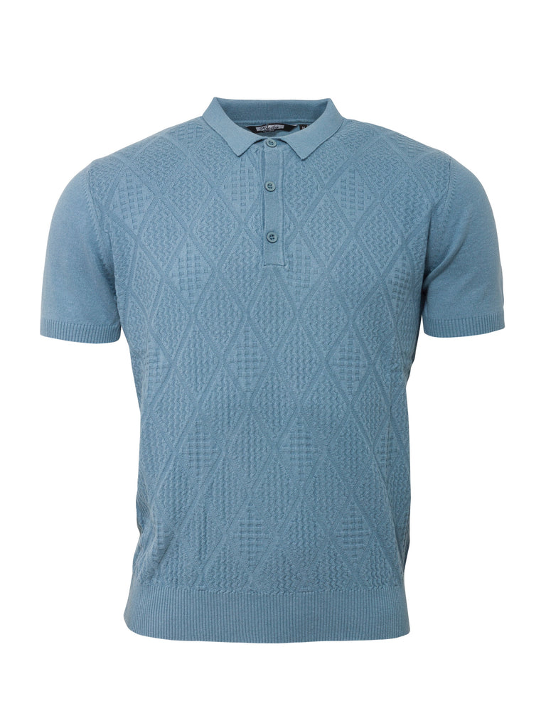 **NEW** Knitted Polo - Blue - VS-4