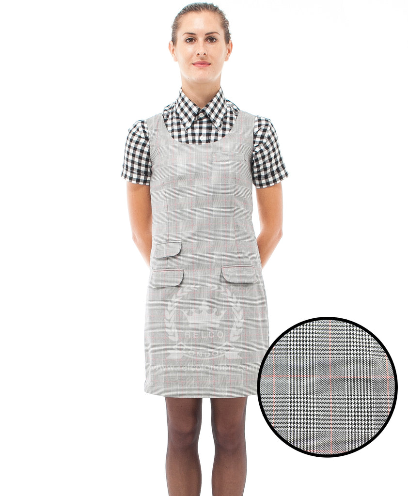 Prince Of Wales Pinafore Dress - Fully Lined