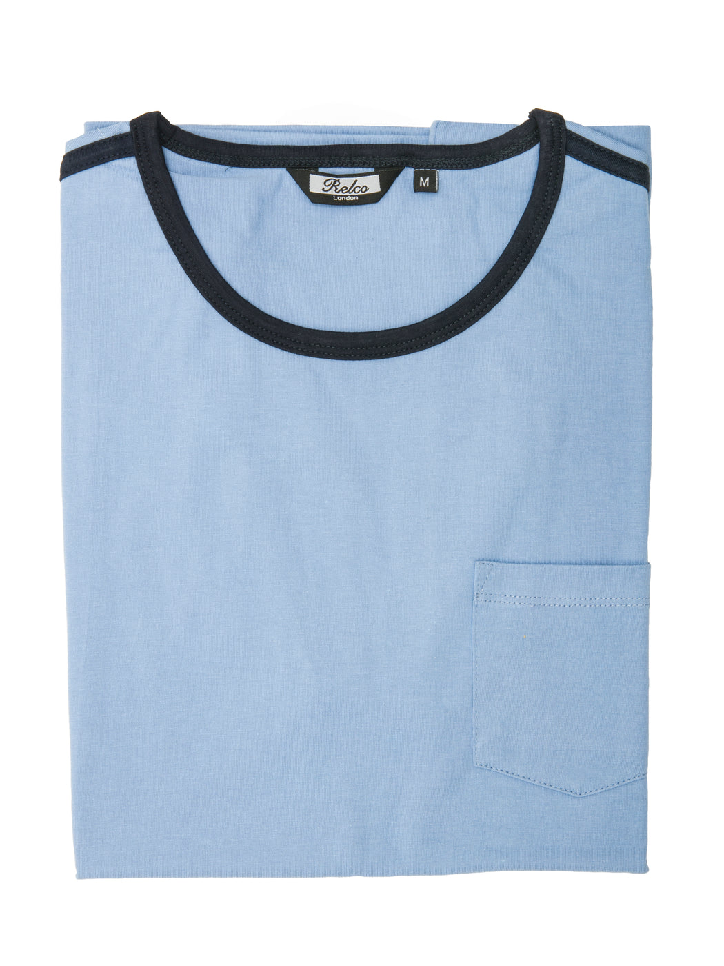 light blue ringer tee