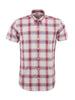 White & Red Check Shirt- CK-54 - UP TO 5XL