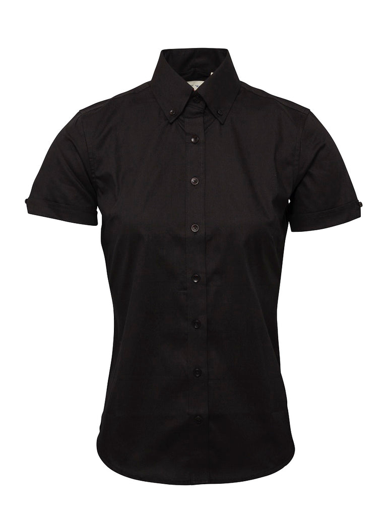 Ladies Black Oxford shirt