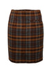 Grey Tartan Skirt - Fully Lined
